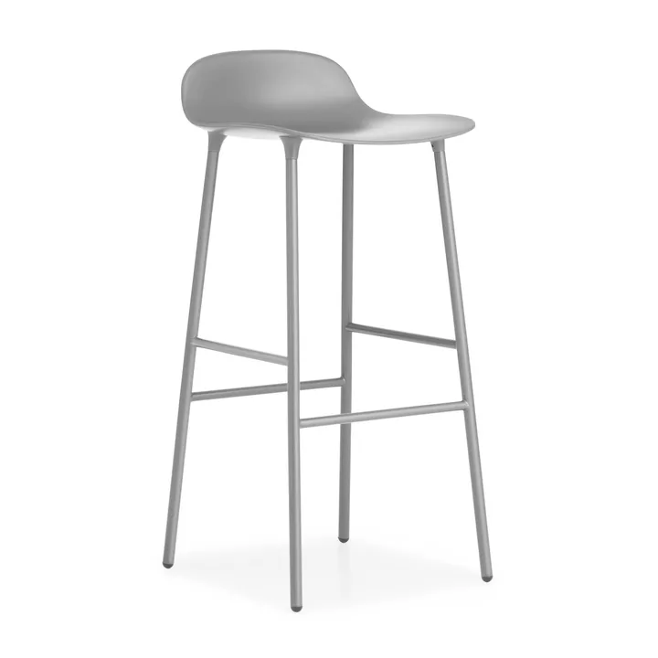 Form 吧台椅 金属腿75cm - 灰色 - Normann Copenhagen