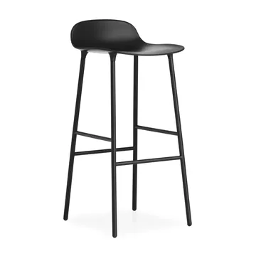 Form 吧台椅 金属腿75cm - 黑色 - Normann Copenhagen