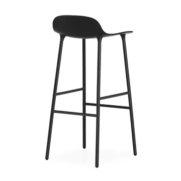 Form 吧台椅 金属腿75cm - 黑色 - Normann Copenhagen