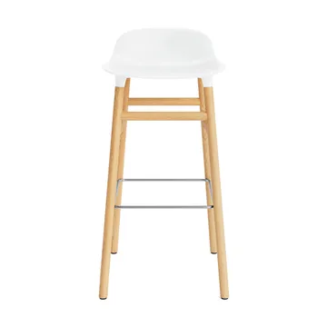 Form 吧台椅 橡木腿75cm - 白色 - Normann Copenhagen