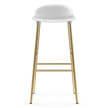 Form 吧台椅 青铜色椅腿75cm - 白色 - Normann Copenhagen