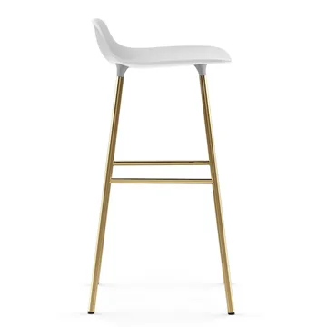 Form 吧台椅 青铜色椅腿75cm - 白色 - Normann Copenhagen
