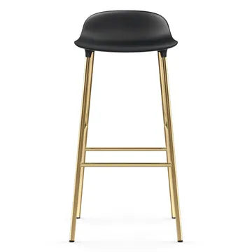 Form 吧台椅 青铜色椅腿75cm - 黑色 - Normann Copenhagen