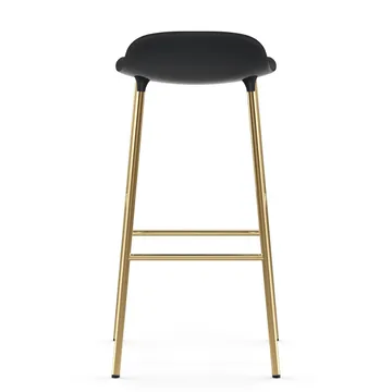 Form 吧台椅 青铜色椅腿75cm - 黑色 - Normann Copenhagen