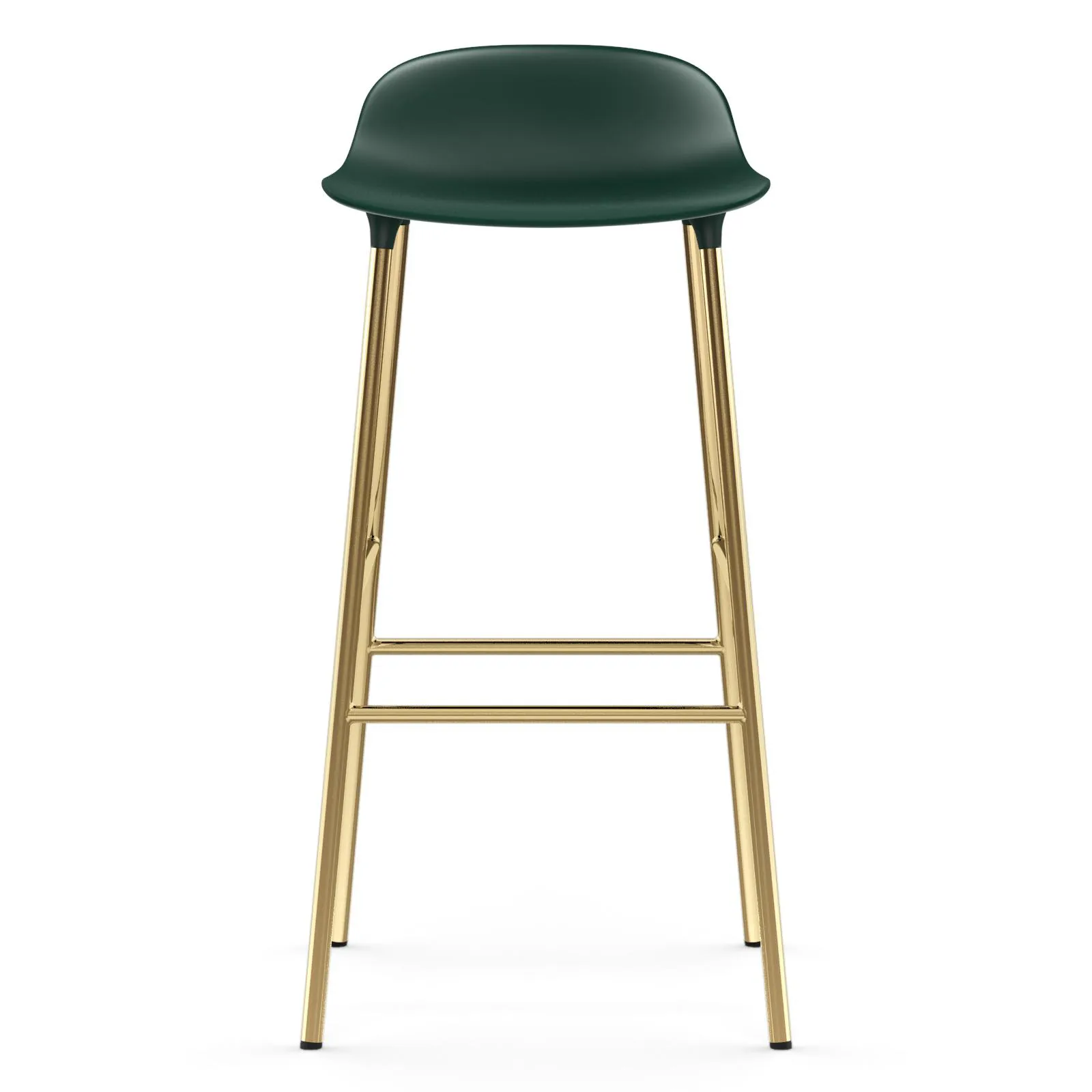 Form 吧台椅 青铜色椅腿75cm, 绿色 Normann Copenhagen
