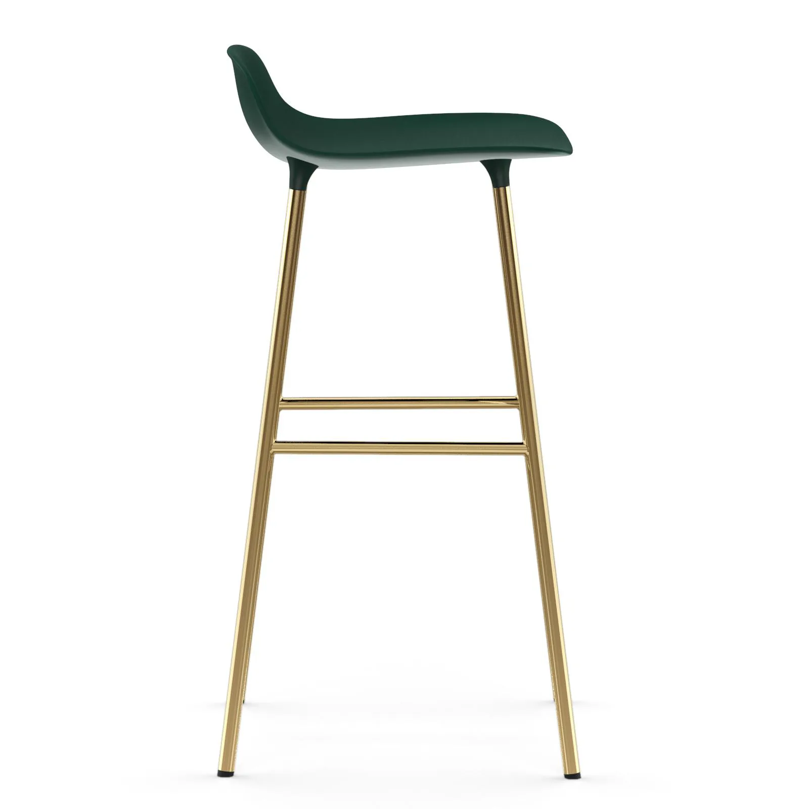 Form 吧台椅 青铜色椅腿75cm, 绿色 Normann Copenhagen