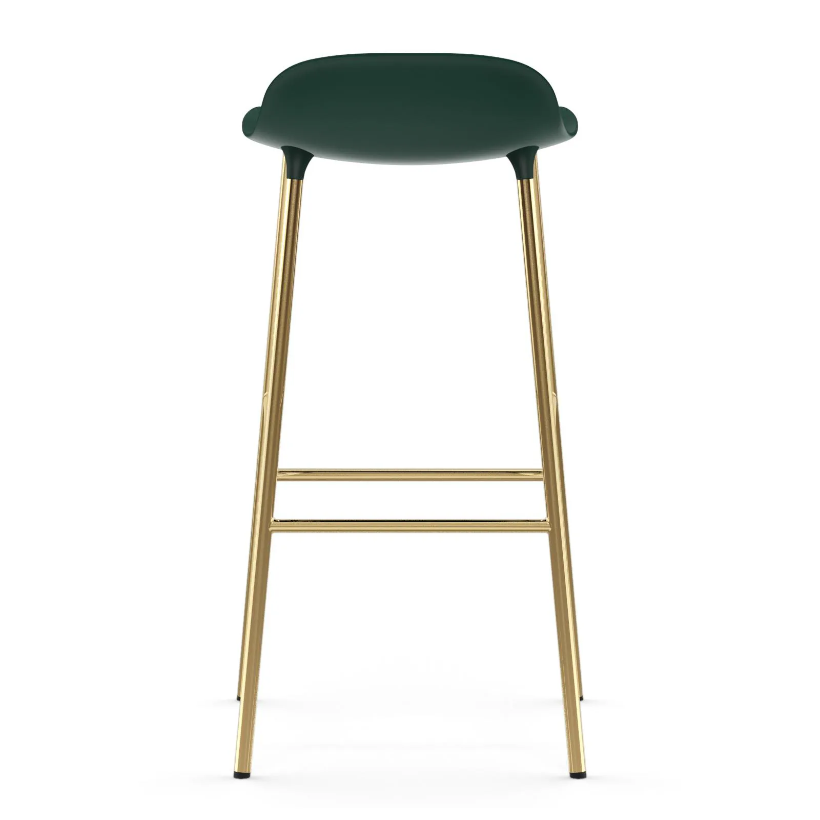 Form 吧台椅 青铜色椅腿75cm, 绿色 Normann Copenhagen