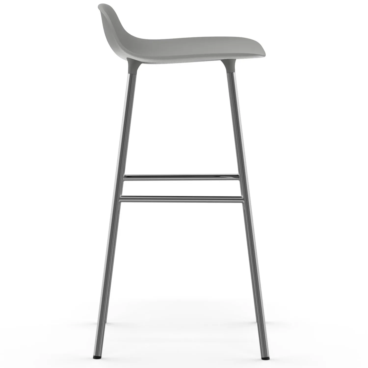 Form 吧台椅 镀铬椅腿75cm, 灰色 Normann Copenhagen