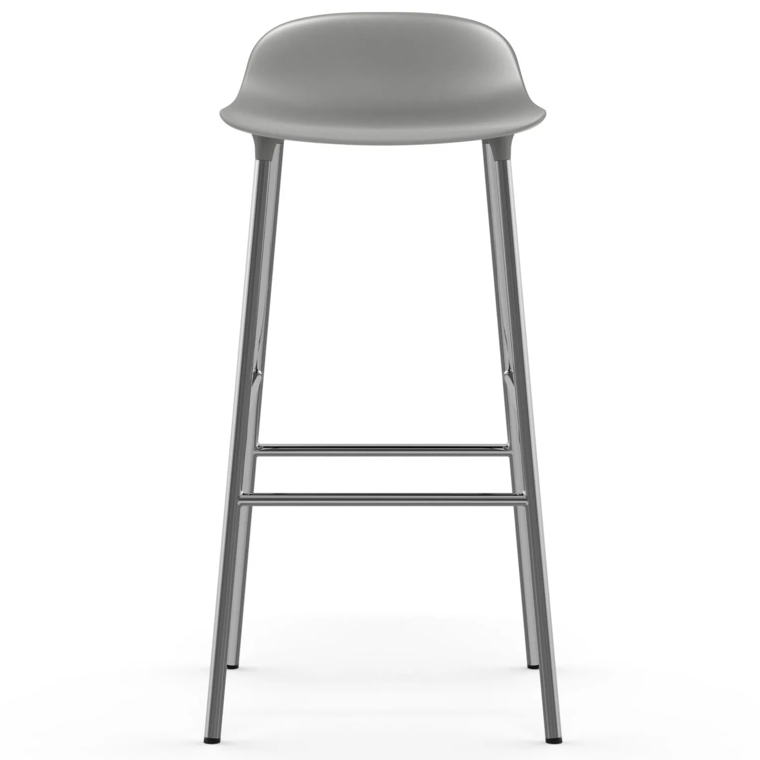 Form 吧台椅 镀铬椅腿75cm, 灰色 Normann Copenhagen
