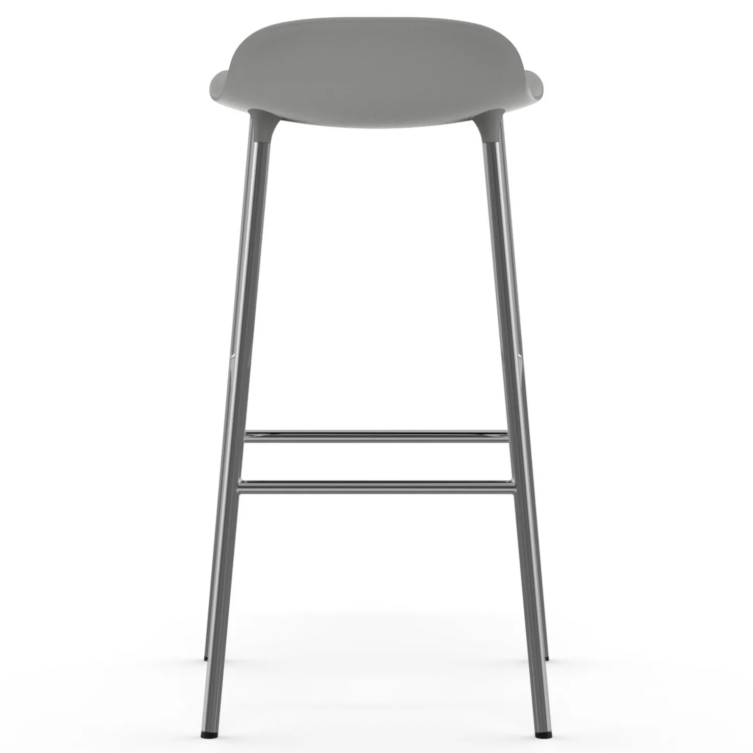 Form 吧台椅 镀铬椅腿75cm, 灰色 Normann Copenhagen