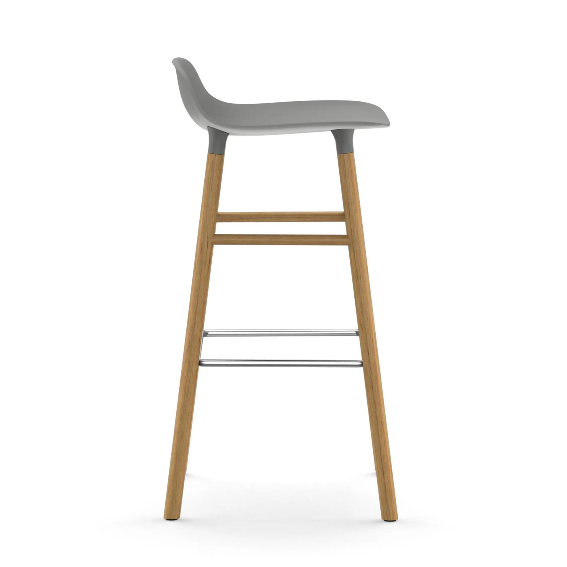 Form 吧台椅 橡木腿75cm, 灰色 Normann Copenhagen
