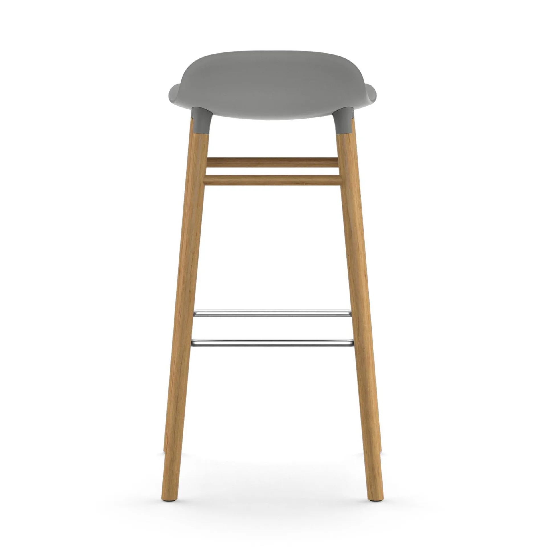 Form 吧台椅 橡木腿75cm, 灰色 Normann Copenhagen