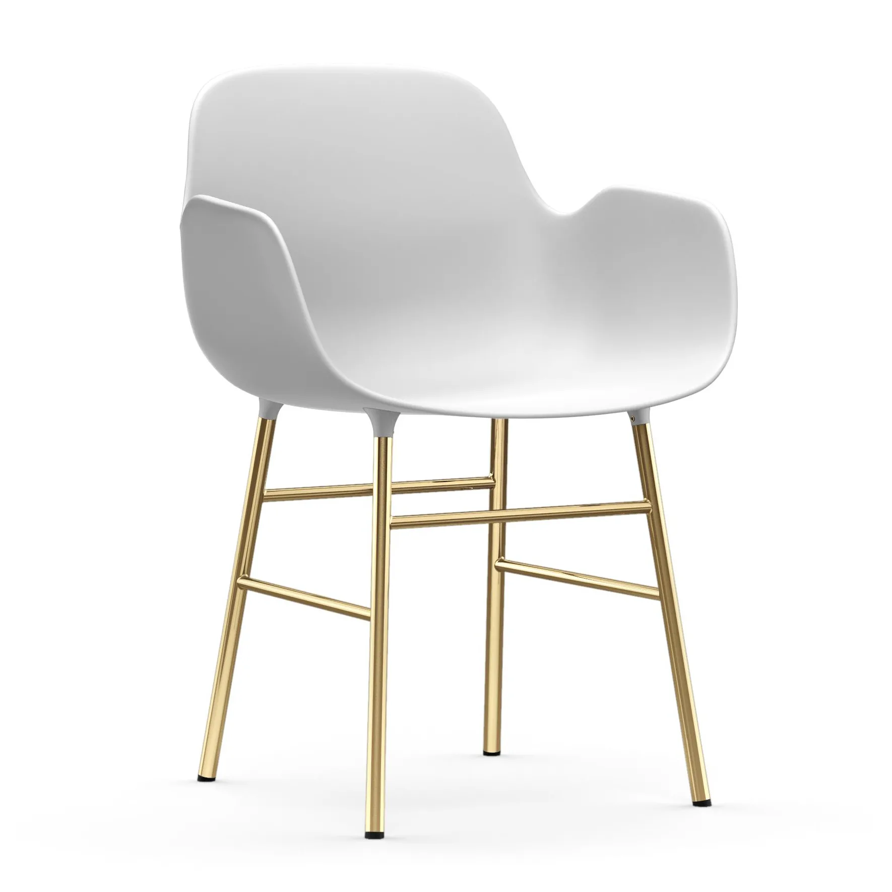Form armchair bronze legs, 白色 Normann Copenhagen