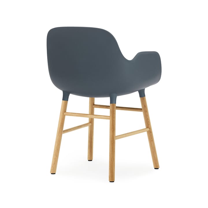 Form armchair, 蓝色, 自然木色 legs Normann Copenhagen