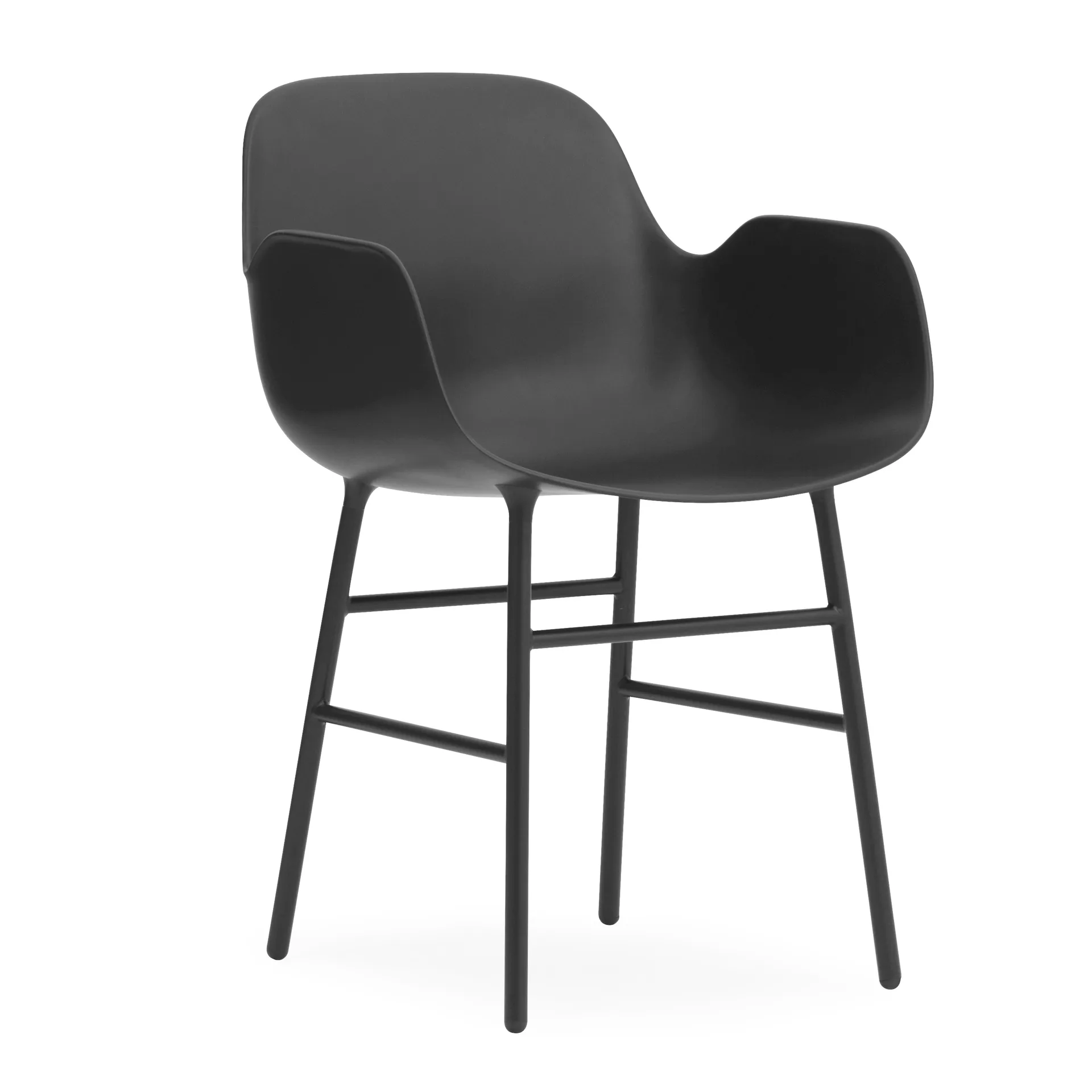 Form armchair metal legs, 黑色 Normann Copenhagen