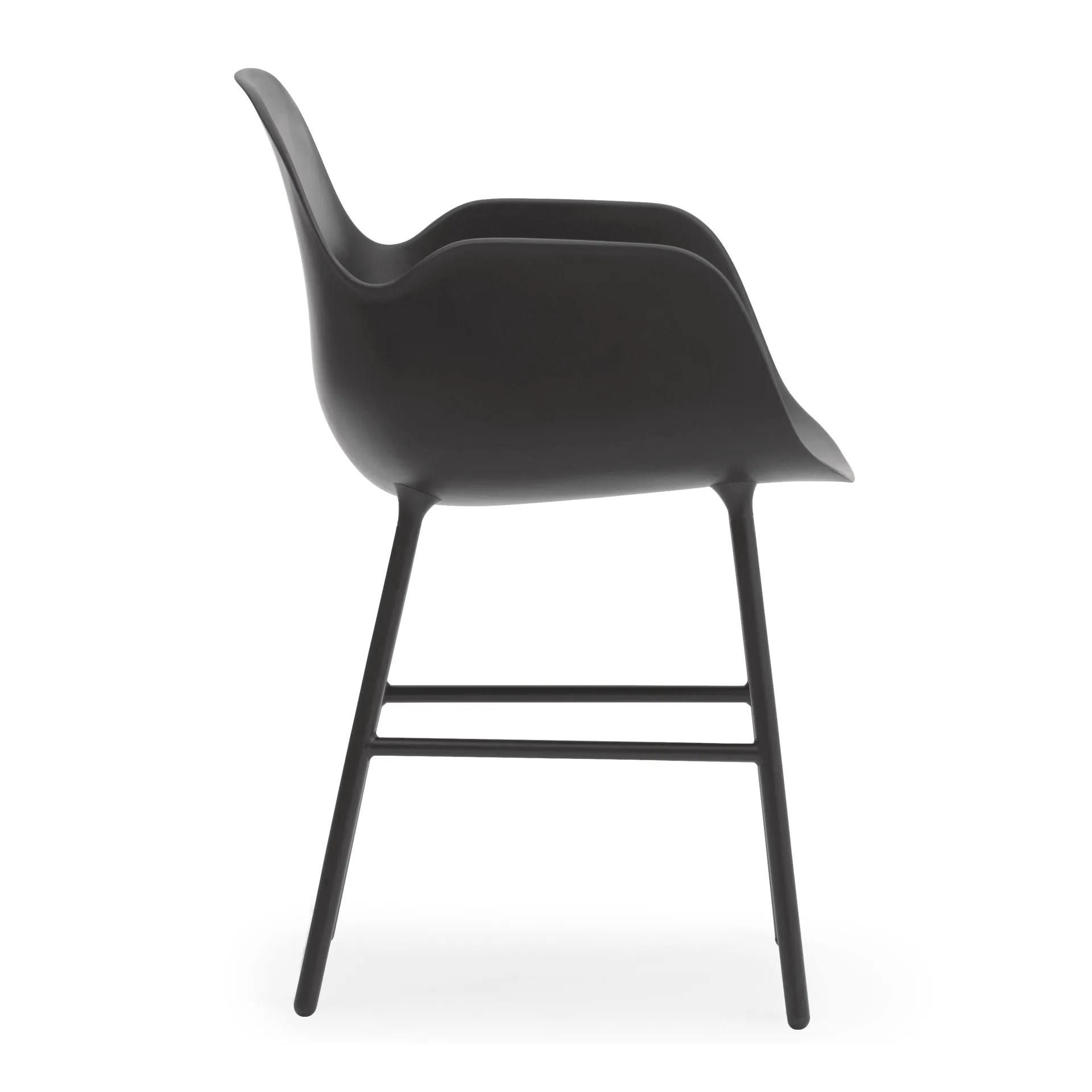 Form armchair metal legs, 黑色 Normann Copenhagen