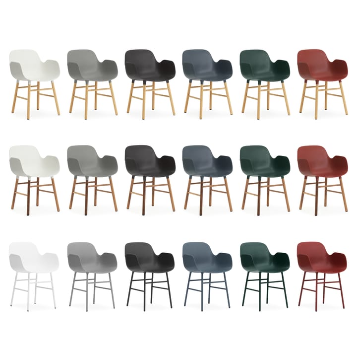 Form armchair metal legs, 蓝色 Normann Copenhagen
