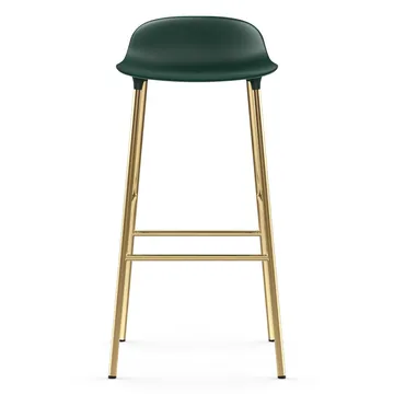 Form barstool bronze leg 75 cm - 绿色 - Normann Copenhagen