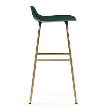 Form barstool bronze leg 75 cm - 绿色 - Normann Copenhagen