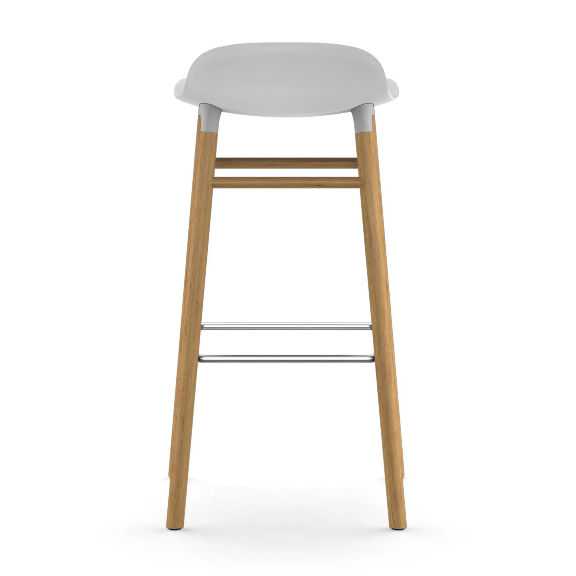 Form barstool oak legs 75 cm 凳子, 白色 Normann Copenhagen