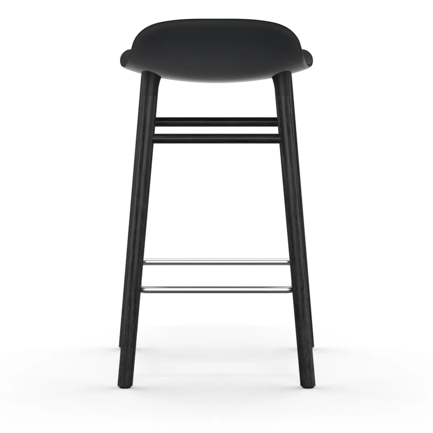 Form Chair 吧台椅 上漆橡木腿65cm, 黑色 Normann Copenhagen