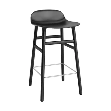 Form Chair 吧台椅 上漆橡木腿65cm - 黑色 - Normann Copenhagen