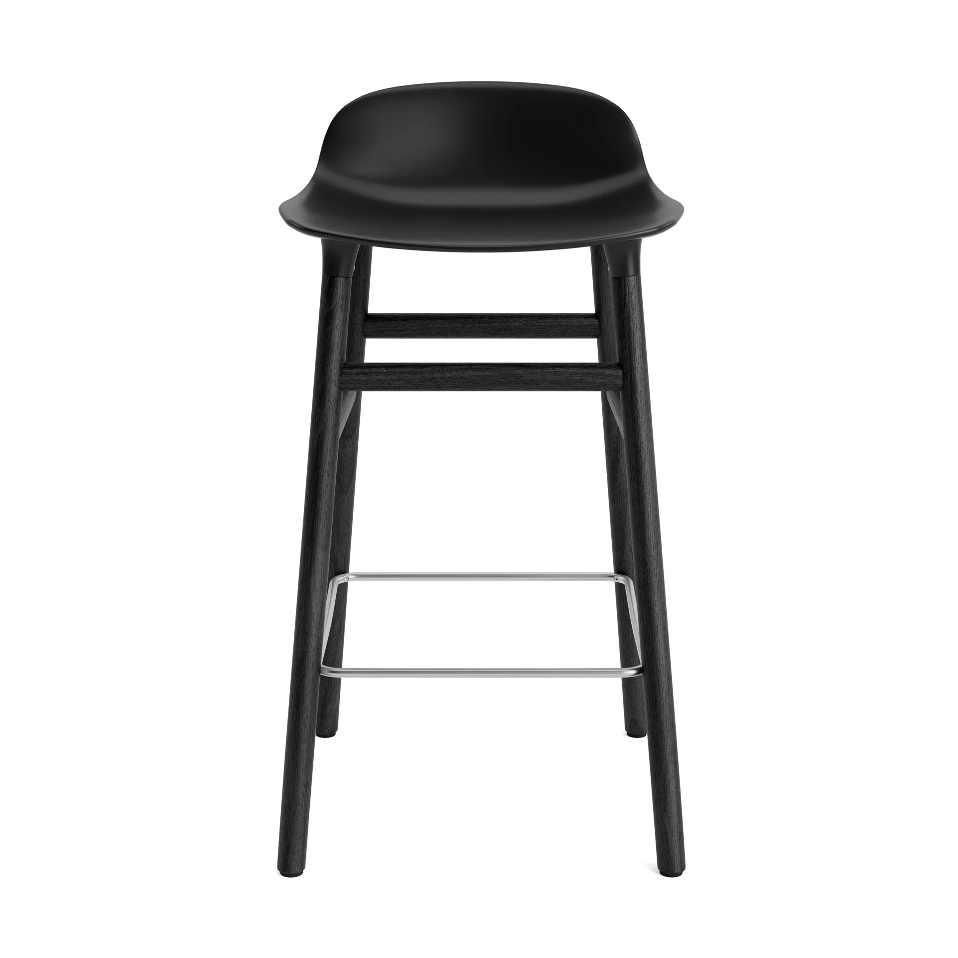 Form Chair 吧台椅 上漆橡木腿65cm, 黑色 Normann Copenhagen