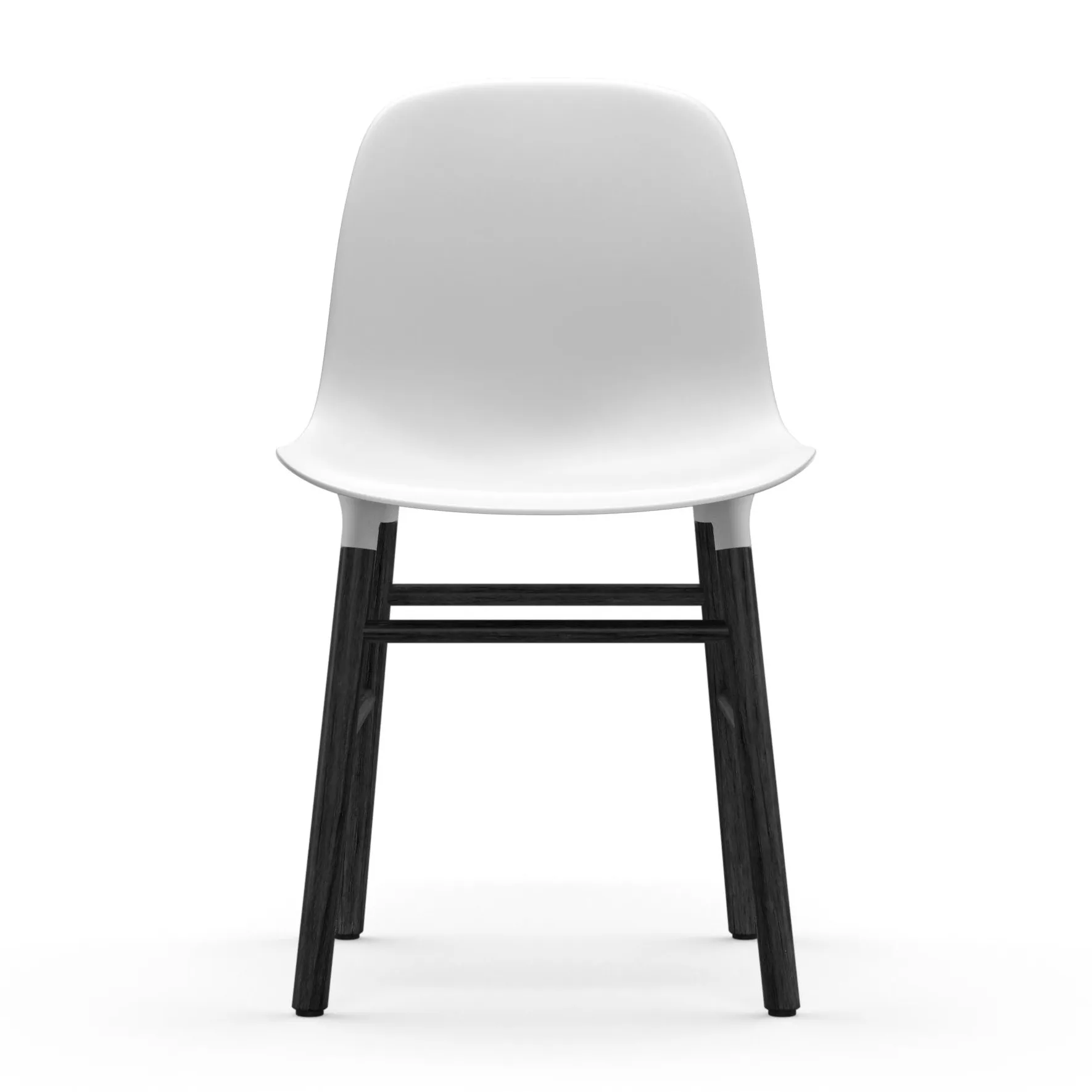 Form 椅子 leg - black, 白色 Normann Copenhagen