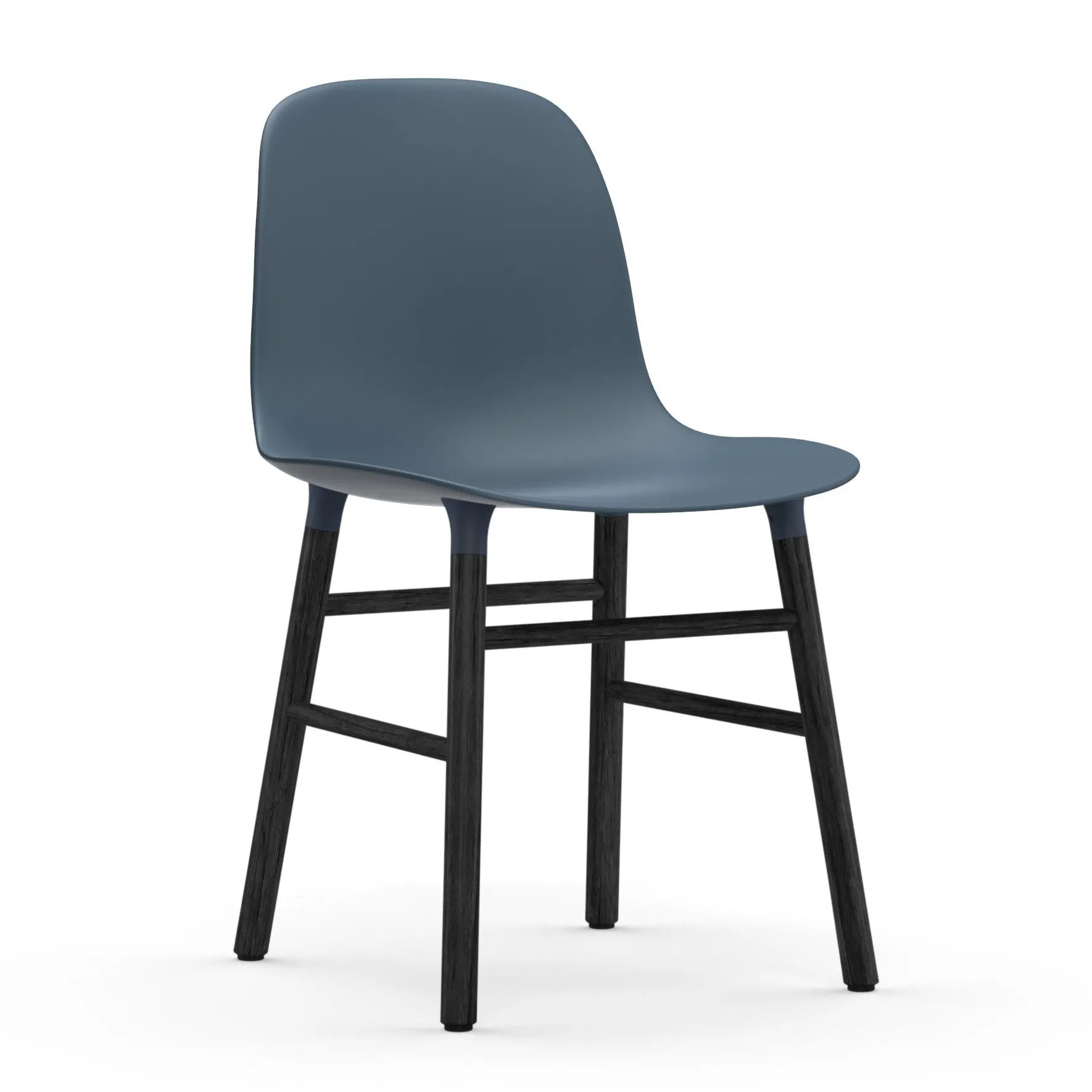 Form 椅子 leg - black, 蓝色 Normann Copenhagen