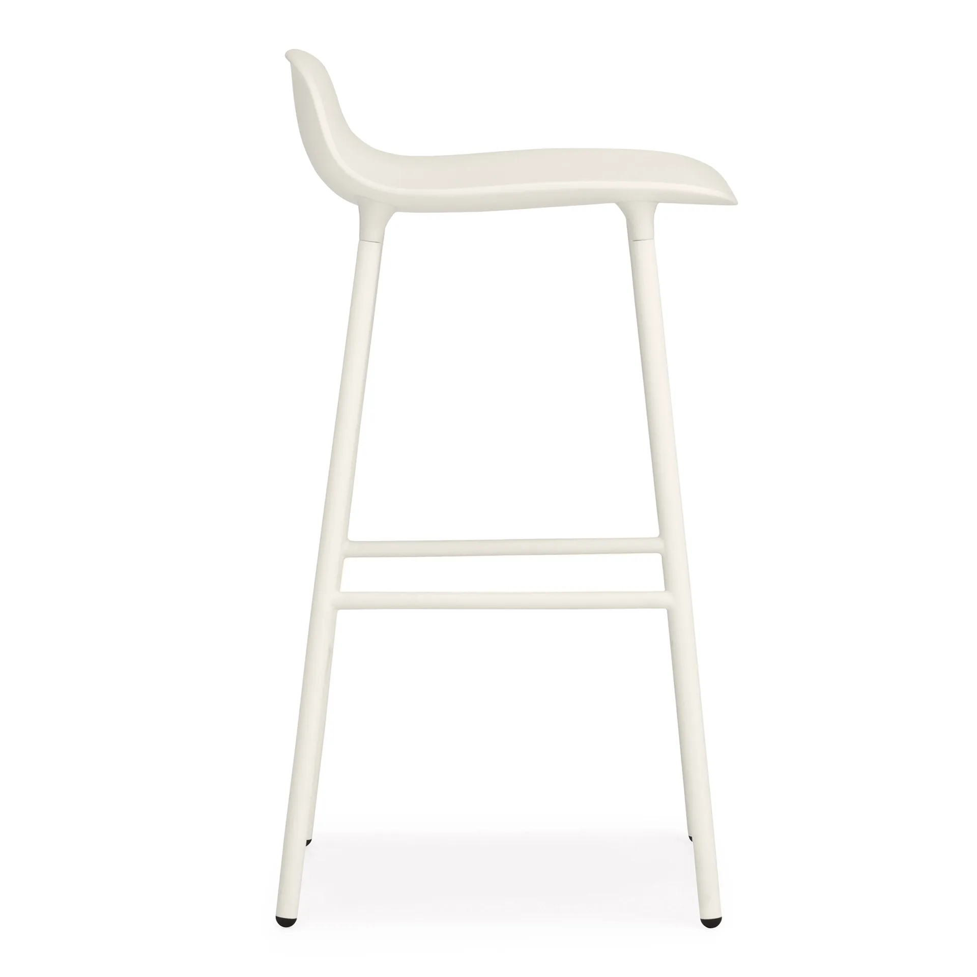 Form 吧台椅 金属腿, 白色 Normann Copenhagen