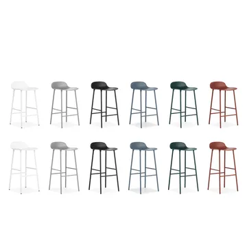 Form 吧台椅 金属腿 - 白色 - Normann Copenhagen