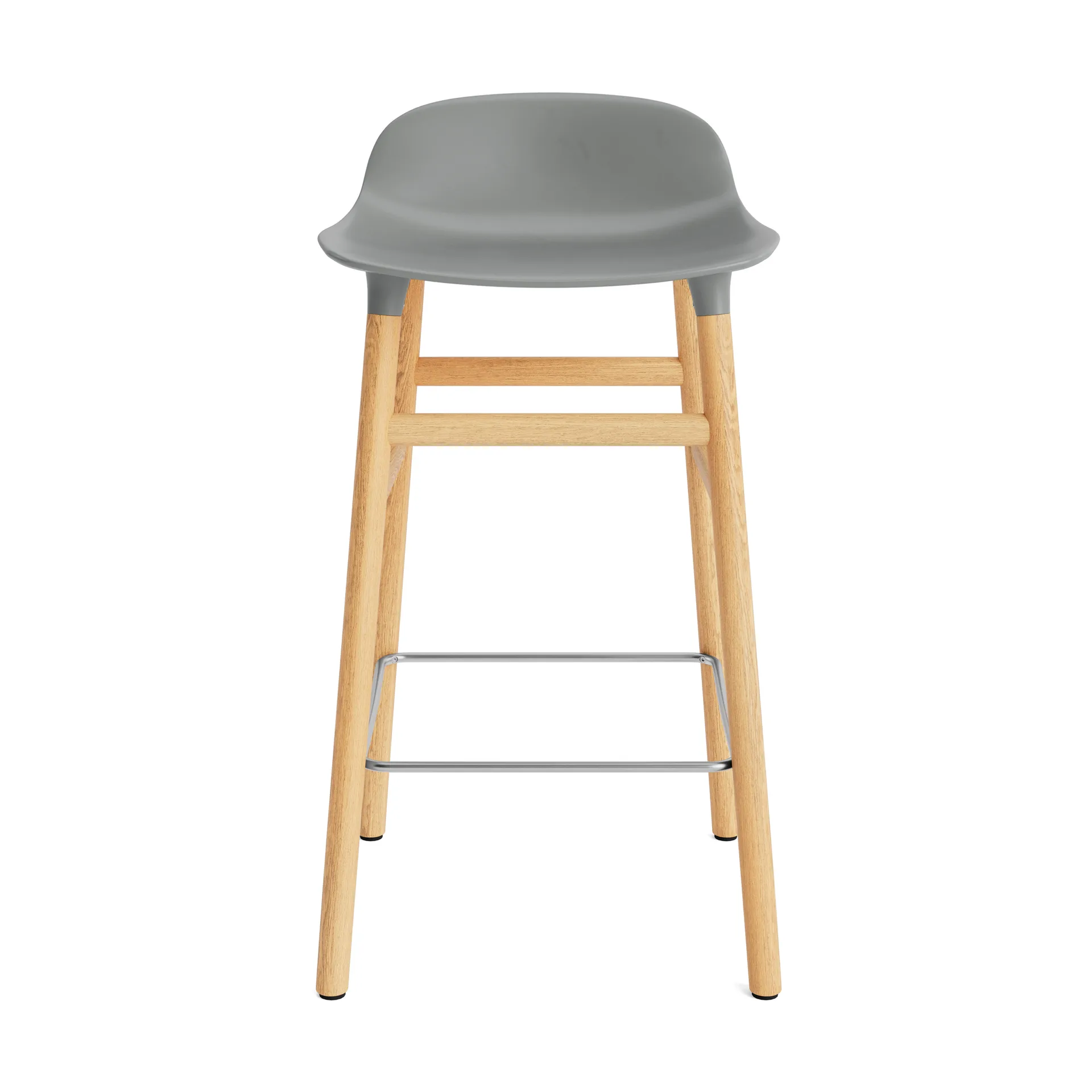 Form 吧台椅 橡木腿, 灰色 Normann Copenhagen