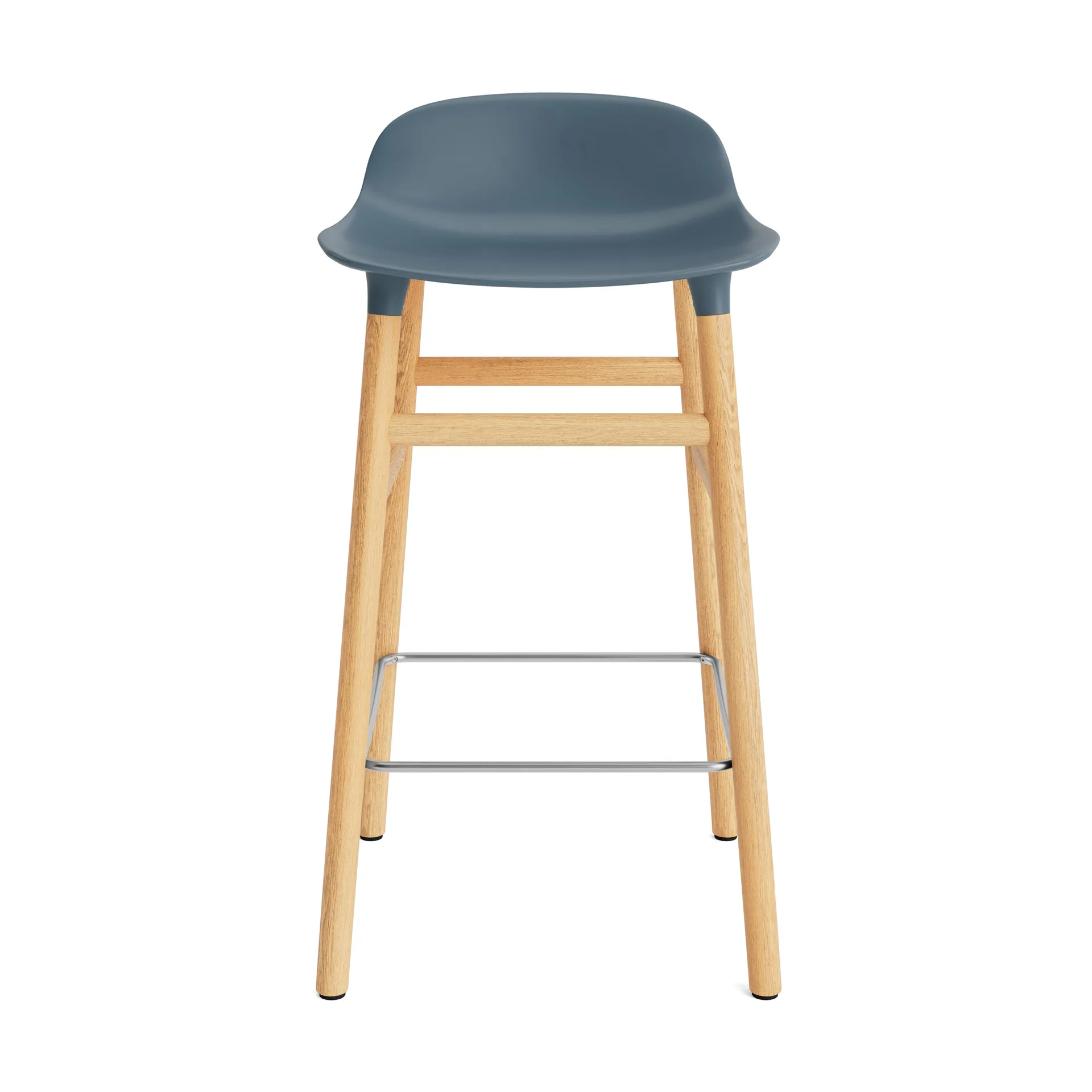 Form 吧台椅 橡木腿, 蓝色 Normann Copenhagen