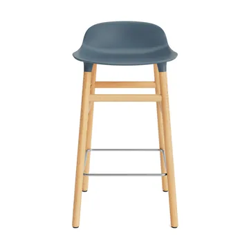 Form 吧台椅 橡木腿 - 蓝色 - Normann Copenhagen