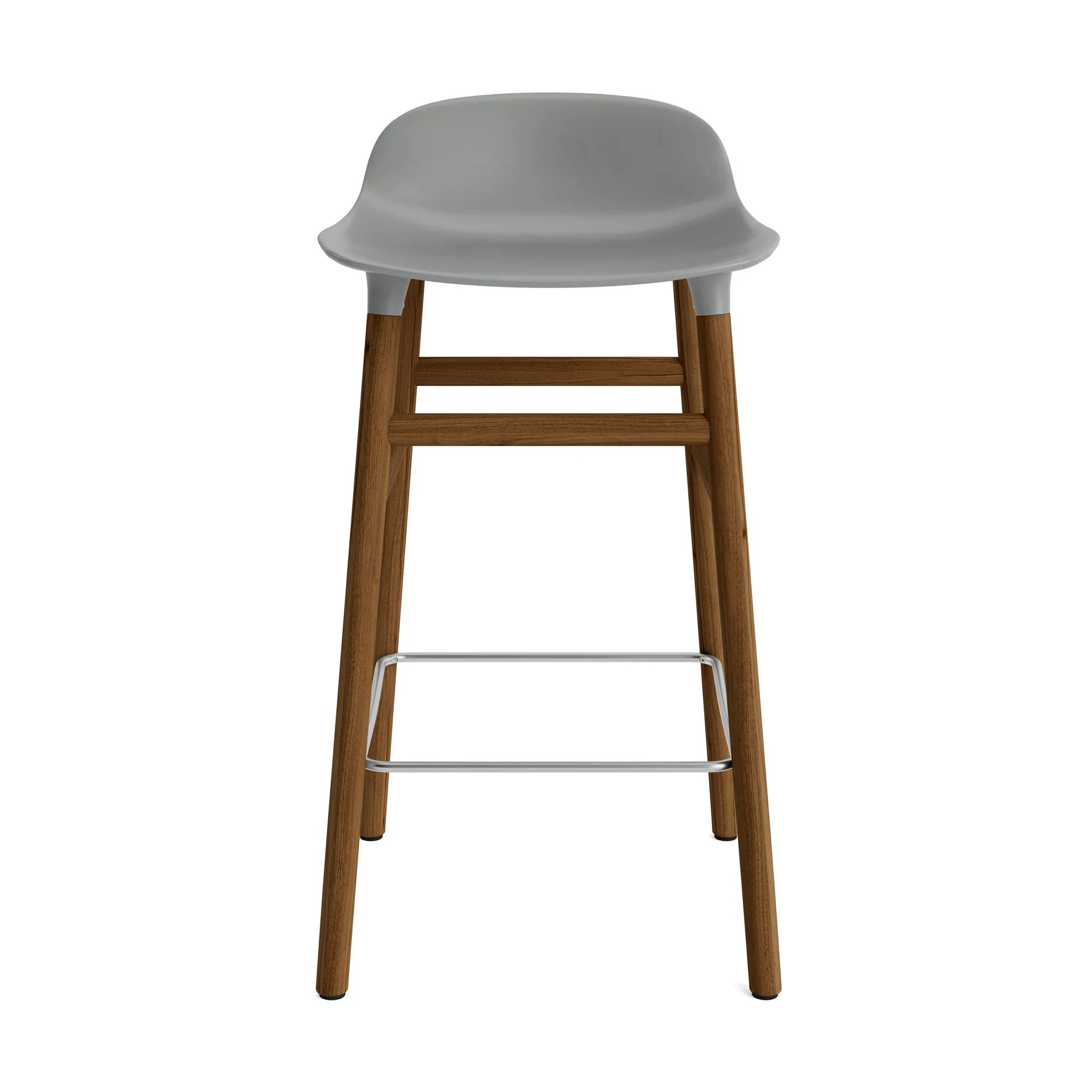 Form 吧台椅 胡桃木腿, 灰色 Normann Copenhagen