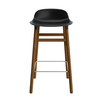 Form 吧台椅 胡桃木腿 - 黑色 - Normann Copenhagen
