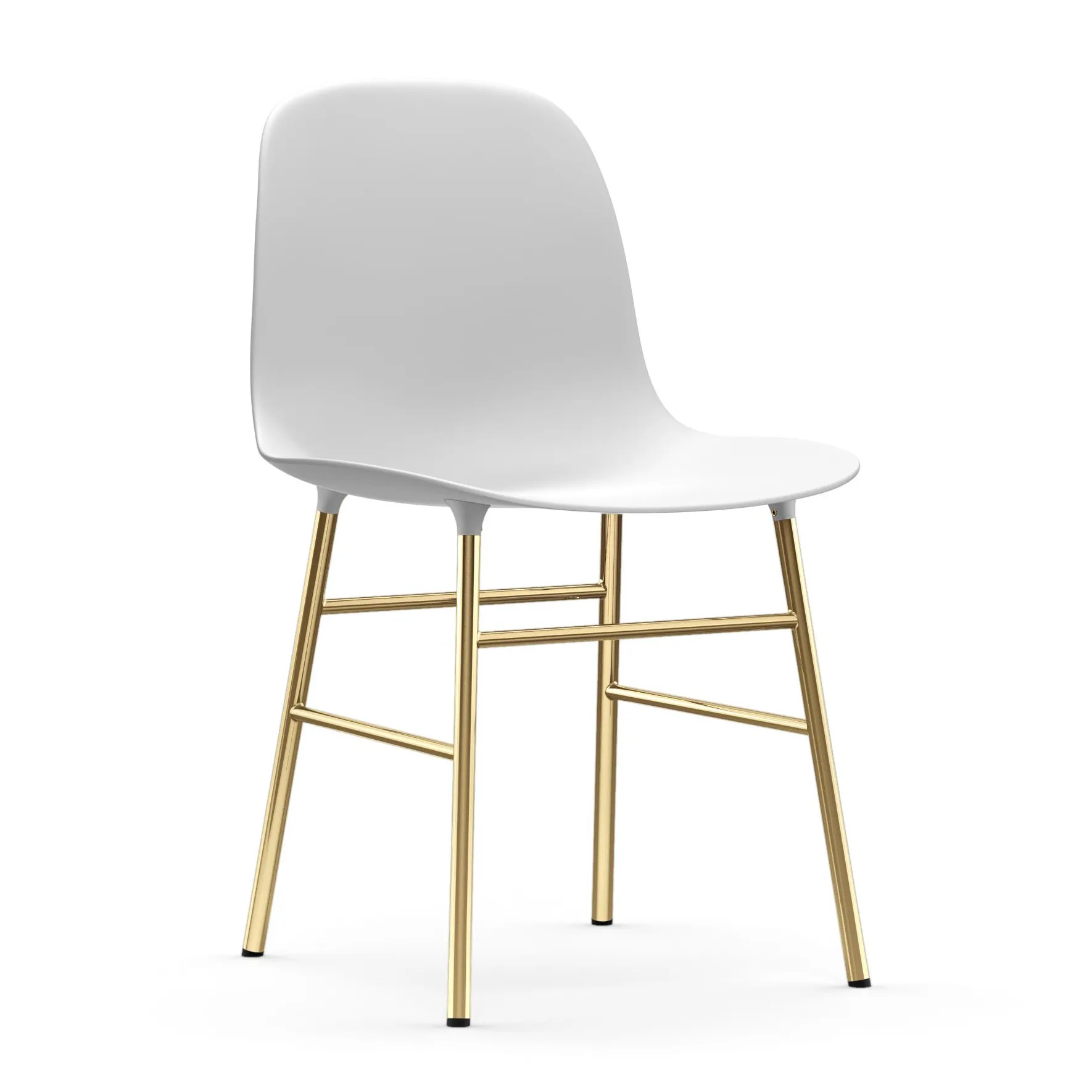 Form 黄铜材质椅腿配件, 白色 Normann Copenhagen