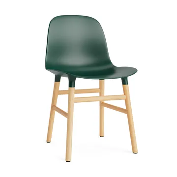 Form 椅子 - 绿色_橡木支腿 - Normann Copenhagen