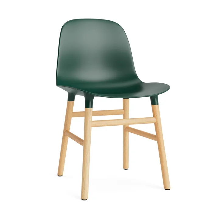 Form 椅子 - 绿色_橡木支腿 - Normann Copenhagen