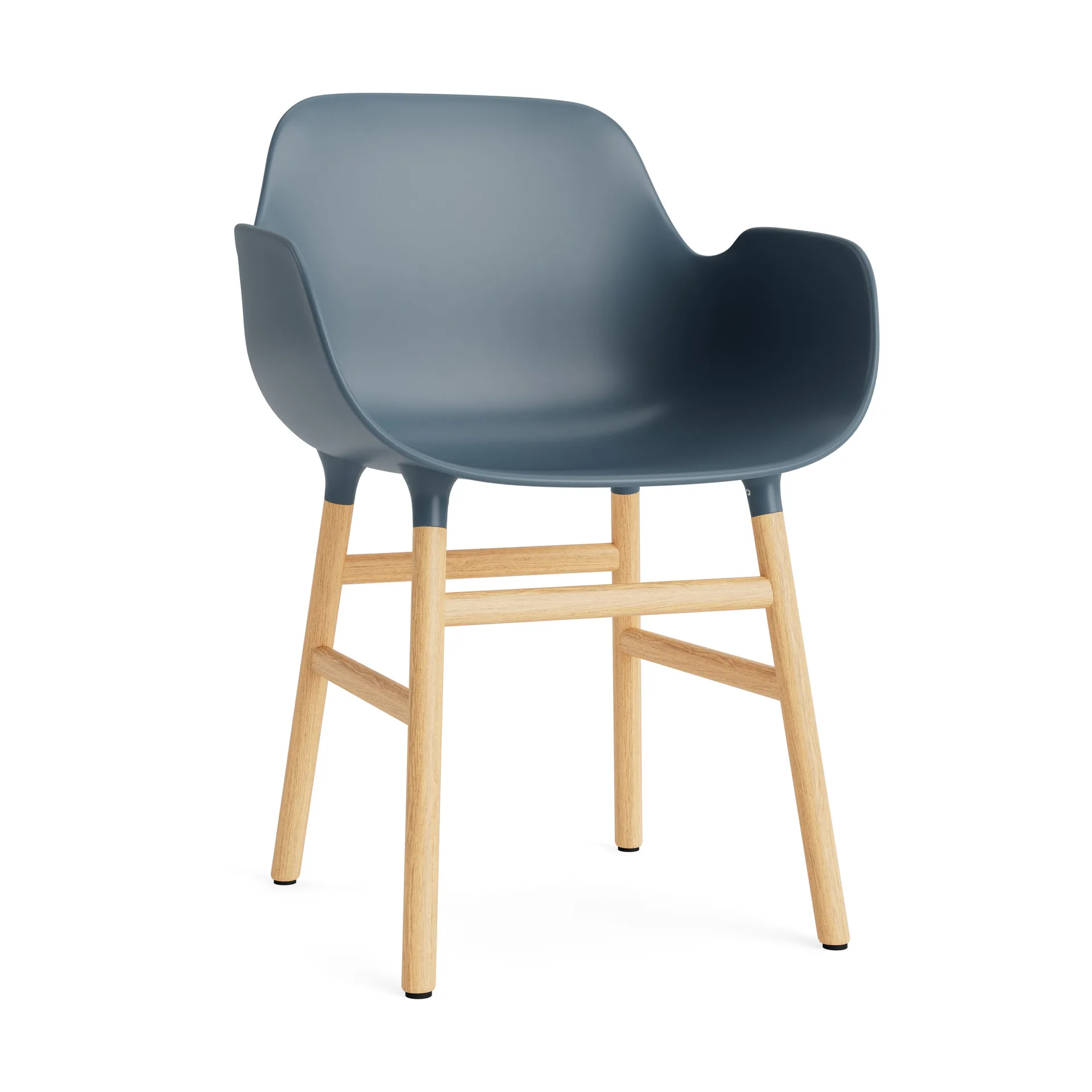 Form 扶手椅, 蓝色_橡木椅腿 Normann Copenhagen