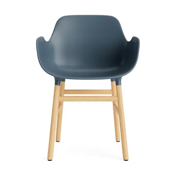 Form 扶手椅 - 蓝色_橡木椅腿 - Normann Copenhagen