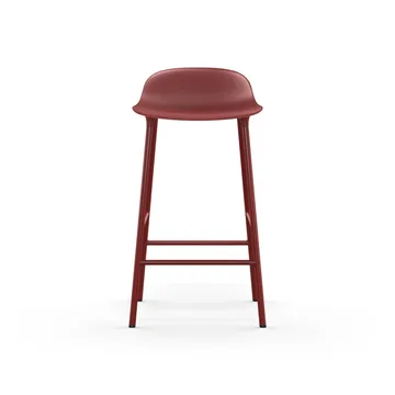 Form 低吧凳 - 红色_覆红钢椅腿 - Normann Copenhagen
