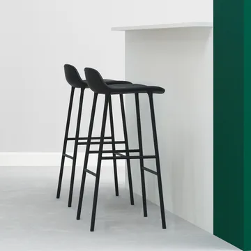 Form 高吧凳 - 蓝色_蓝色漆面钢支腿 - Normann Copenhagen