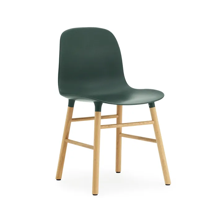Form 椅子 - 绿色_橡木支腿 - Normann Copenhagen