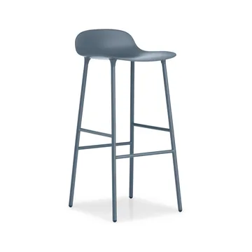 Form 高吧凳 - 蓝色_蓝色漆面钢支腿 - Normann Copenhagen