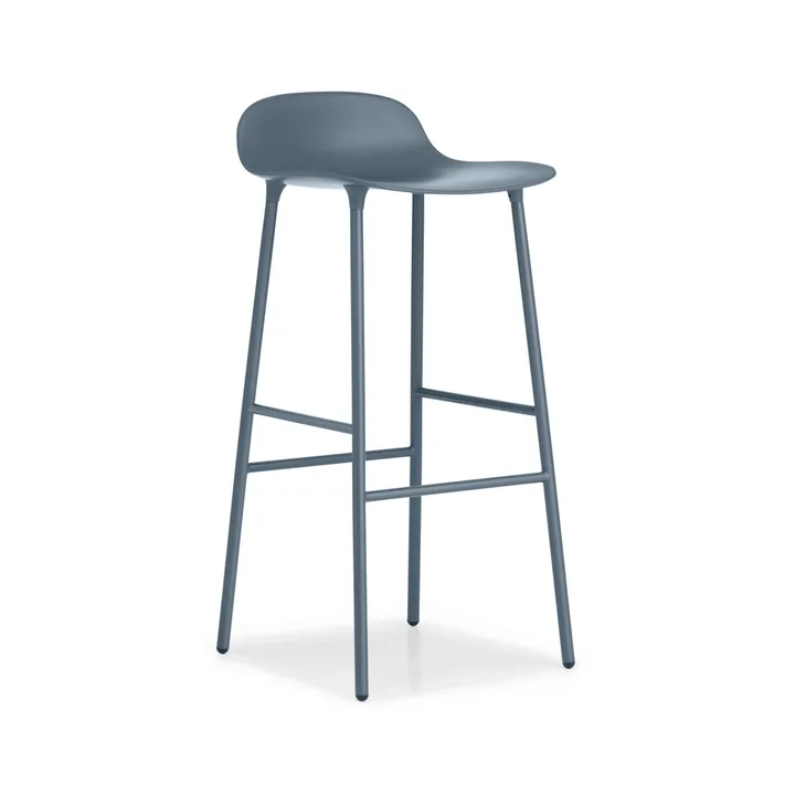Form 高吧凳 - 蓝色_蓝色漆面钢支腿 - Normann Copenhagen