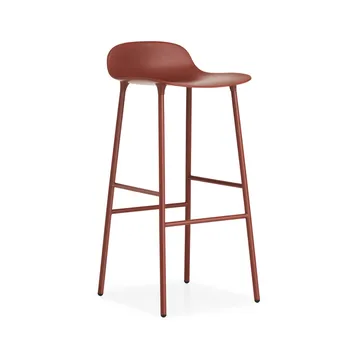 Form 高吧凳 - 红色_红色漆面钢支腿 - Normann Copenhagen