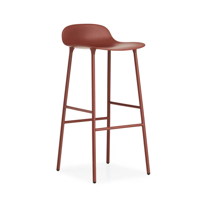 Form 高吧凳 - 红色_红色漆面钢支腿 - Normann Copenhagen