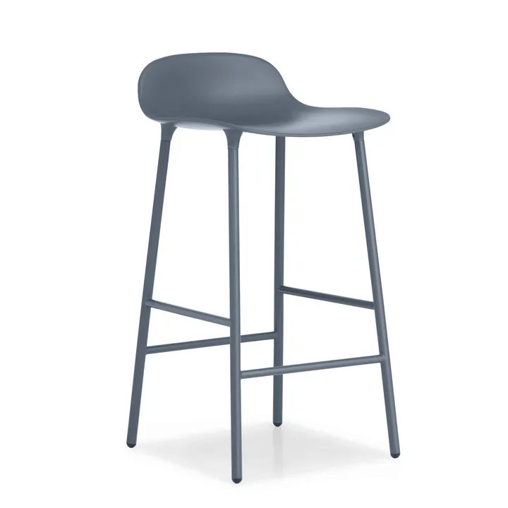 Form 吧台椅 金属腿 - 蓝色 - Normann Copenhagen