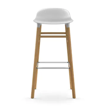 Form 吧台椅 橡木腿 - 白色 - Normann Copenhagen